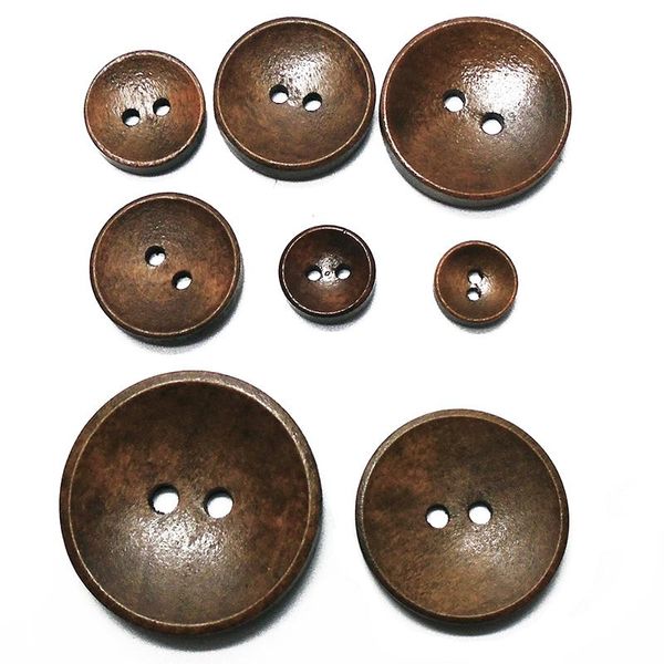 

button zieene 1000pcs 10mm-30mm round bowl coffee wooden buttons 2 holes sewing scrapbooking for women clothes handmade wood, Blike;white