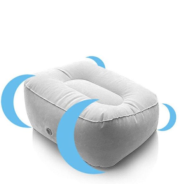 

pillow portable inflatable foot rest cushion pvc air travel office home leg up footrest relaxing feet tool hfd889