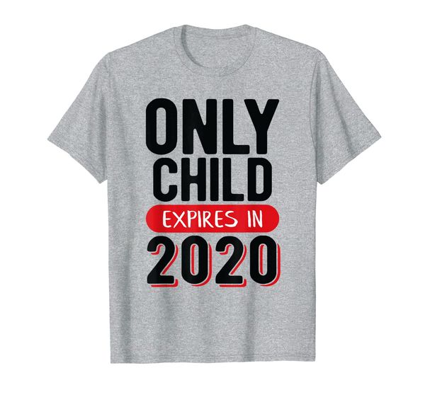 

pregnancy announcement big bro sis only child expires 2020 t-shirt, White;black