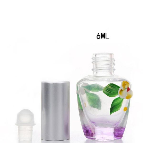 

storage bottles & jars 10pcs 6ml empty glass spray bottle roll on essential oil vials sample portable mini perfume travel