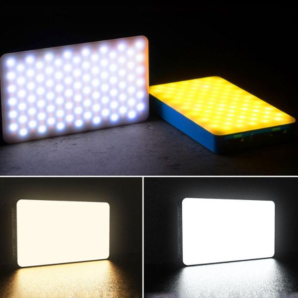 

night lights 168 led video light on camera mini rechargeable pography lighting fill lamp 3200k-6500k dimmable 6000mah battery