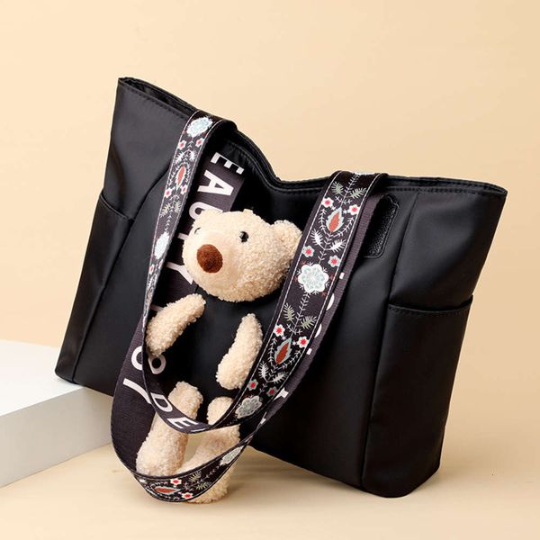 

hbp fashion autumn and winter 2021 new women's korean handbag large capacity tote bear nylon bag