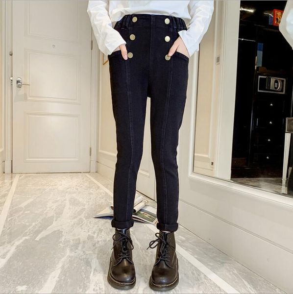

jeans 2021 wholesale girls denim pants fashion autumn jean 4-9t b788, Blue