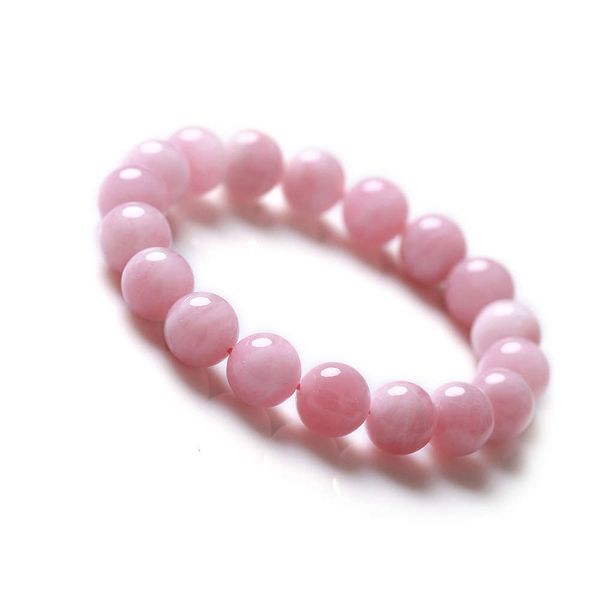 

strands madagascar pink crystal horse bracelet hibiscus stone peach blossom, Black
