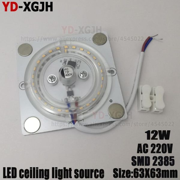 

light beads diy led lamp moudle ceiling 12w 18w 24w surface mounted magnetic board bulb high lumen flicker-smd2835 source