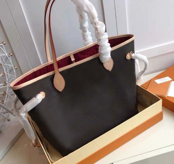 

luxury designer classic flower brown with original bags serial number purse large shopping bag handbags package shoulder