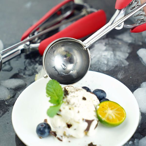 

304 stainless steel thickened ice cream scoop cookie scoop ice cream scoop digger(the logistics price pls contact us)