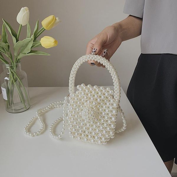 

evening bags women bag pearl mini handbag and purse luxury beaded shoulder crossbody designer female decorative lipstick
