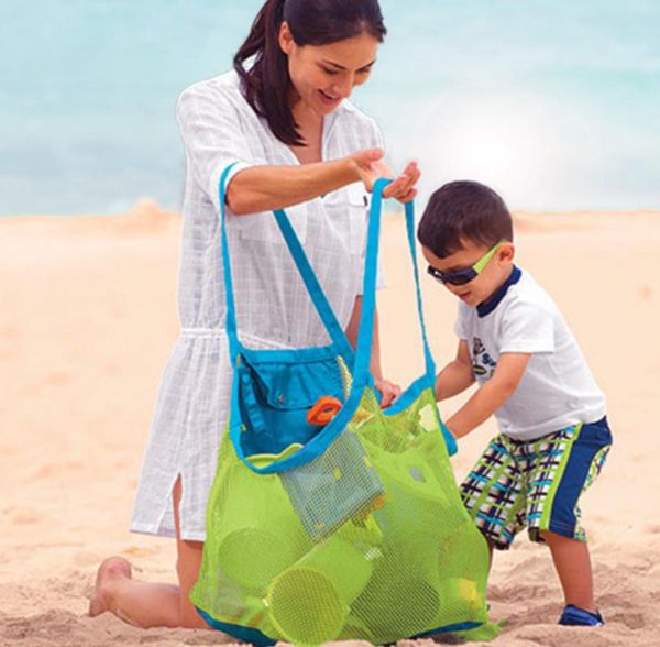 

storage bags children sand away protable mesh bag kids beach toys clothes towel baby toy sundries women cosmetic makeup