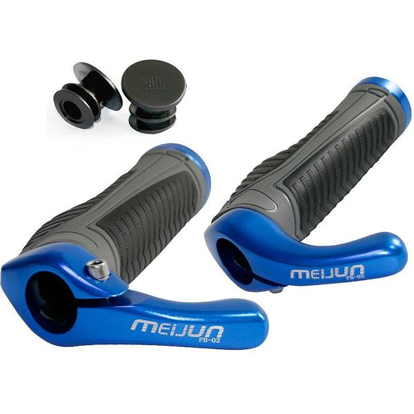 

bike handlebars &components bicycle grip handlebar end cap aluminium alloy lock mountain handle bar anti-skid rubber skid-proof grips