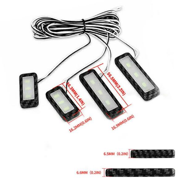 

led atmosphere lamp light 12v accessories ambient car door bowl handle ice blue