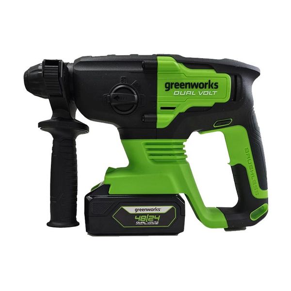 

professiona electric drills greenworks 48v hammer drill brushless motor rotary cordless power tool for drill, hammer, , chisel