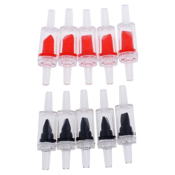 

air pumps & accessories 5pcs home fish aquarium pump check valve one way non-return co2 system pet product red black