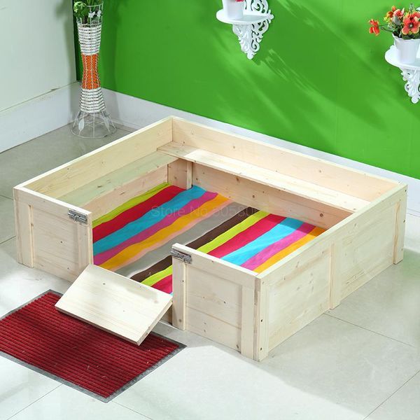 

cat beds & furniture solid wood kennel litter pet delivery room large cats and dogs property bed production young armpit