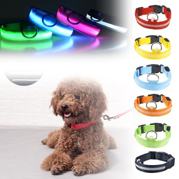 

usb pet light mesh collar (usb red red light xs+nylon) charging avoid car accident collar for dogs puppies dog led pet products