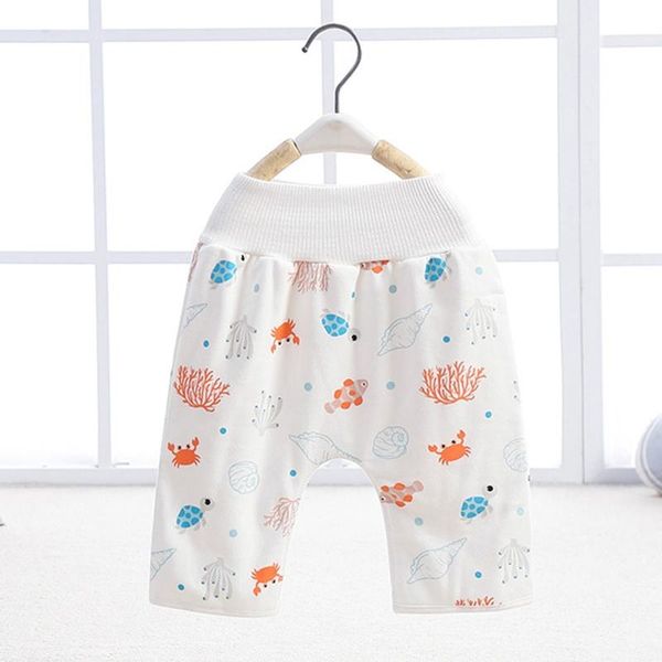 

cloth diapers 4x7c 2 in 1 comfy waterproof absorbent washable nappy pants children baby pure cotton diaper skirt shorts