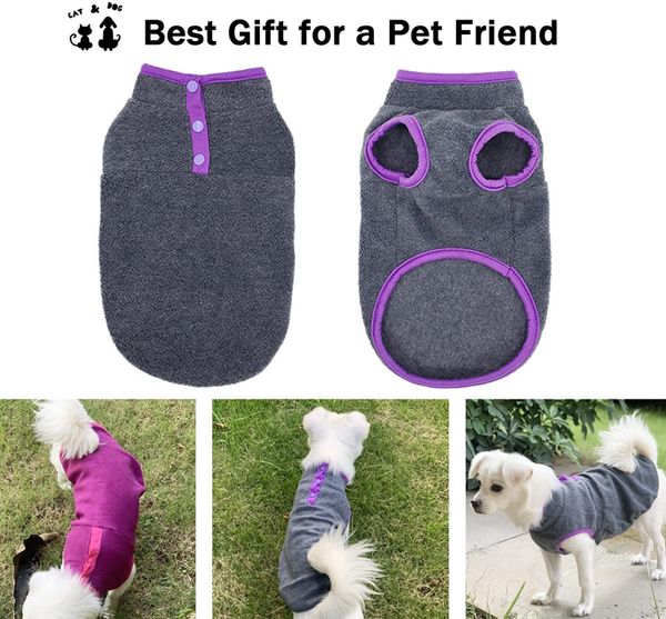 Bonito velo roupas para animais de estimação cor sólida quente camiseta para cães camisola vestuário para cães outono inverno gato colete para cães pequenos médios sublimação 337h