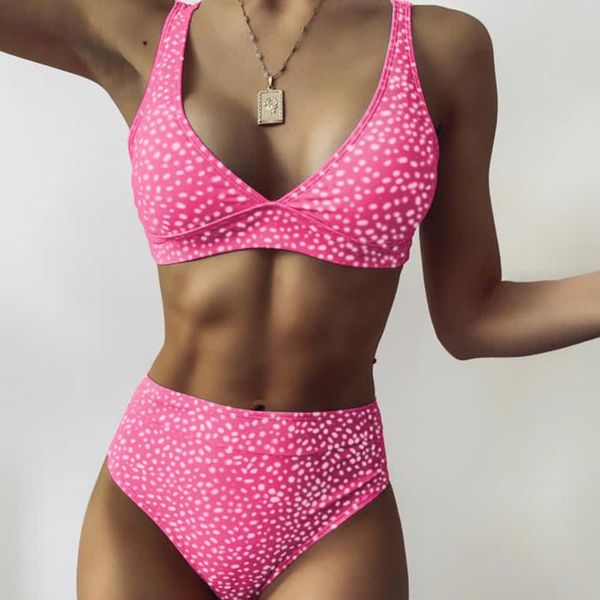 

women's swimwear high waist bikini 2021 bathing suit woman swimsuits bikinis set cut swimsuit for women thong biquini, White;black