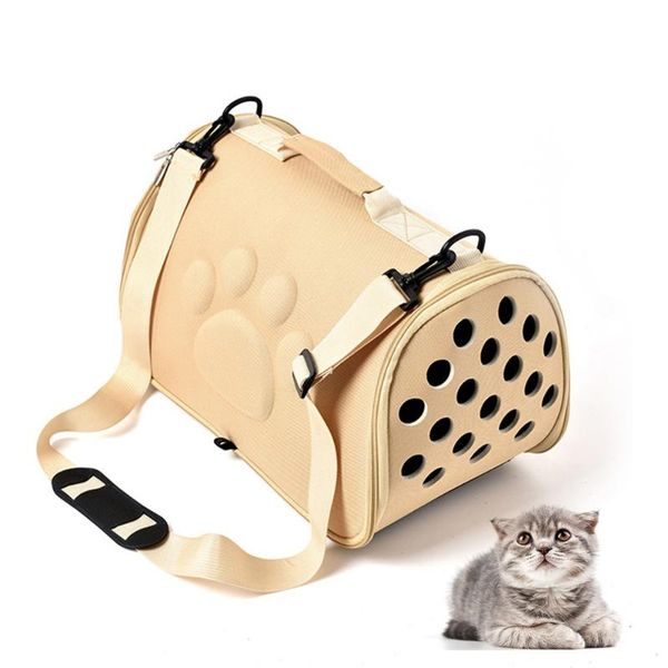 

cat carriers,crates & houses carrier bag portable cats handbag foldable travel puppy carrying breathable pet kennel bags m/l