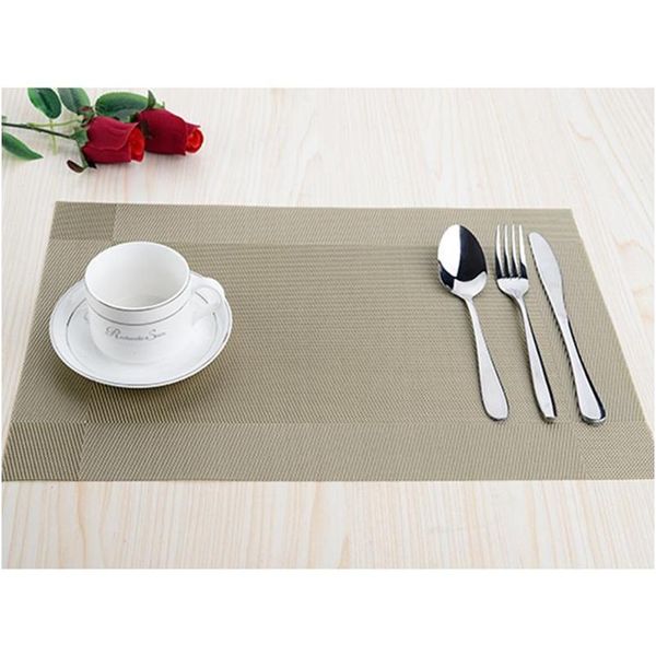 

wholesale-finel 2016 8pcs/lot pvc plaid placemats for dining table runner linen place mat in kitche jllmys warmslove