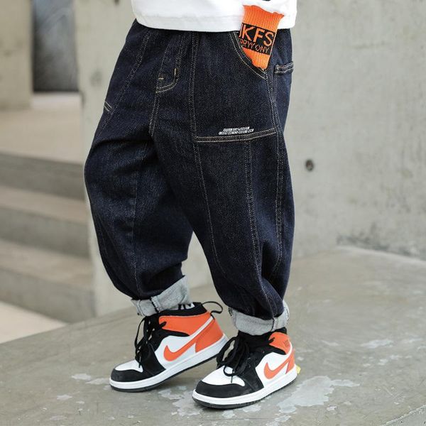 

jeans 2021 charming baby spring autumn pants for boys children kids trousers clothing teenagers gift home outdoor high quality, Blue