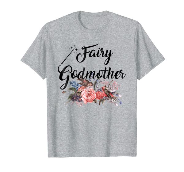 

cute fairy godmother - mother's day floral gift t-shirt, White;black