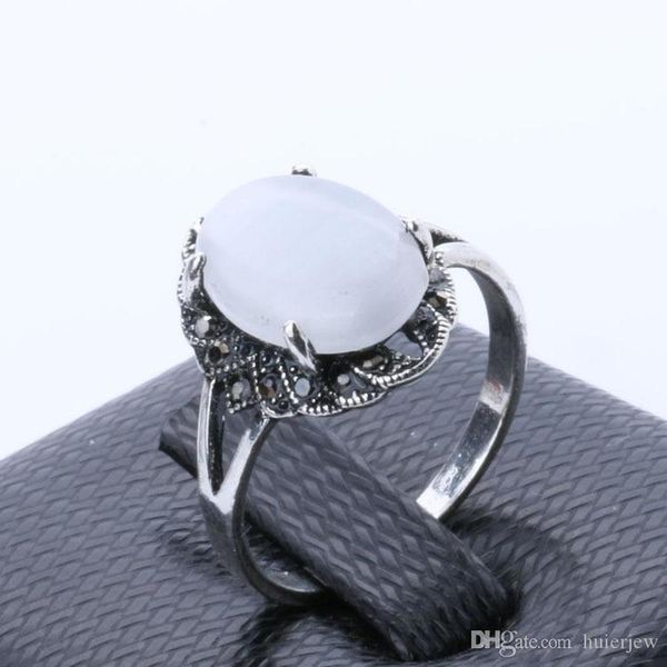 

genuine rings for women jewelry silver white oval opal ring engagement wedding rings