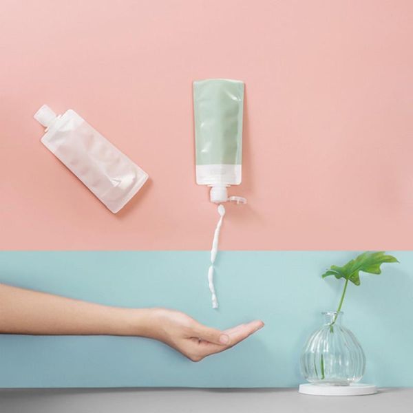 

toiletry kits 2pcs 90ml empty refillable bottles travel packing bag for cosmetic lotion shampoo bath containers