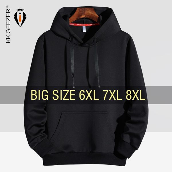 

men's large hoodie, casual long sve sweater, street cloth, 5xl, 6xl, 7xl, 8xl, autumn, 2021, Black