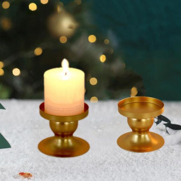 

candle holders 1pcs golden vintage middle ages practical candlestick romantic metal elegant holder for home living room weeding decor