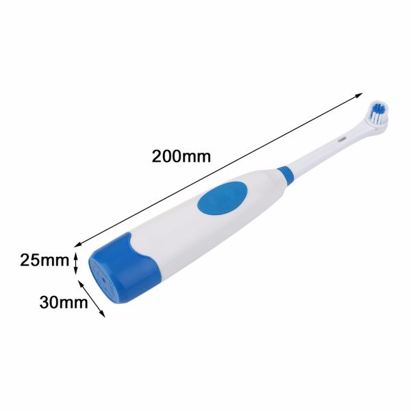 

portable battery operated electric toothbrush set 1 toothbrush+3 brush heads ultrasonic sonic rotary electric toothbrush