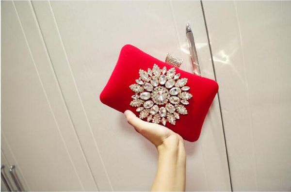 

red black clutch bags evening bag women bags wedding female handbags lady chain metal shoulder bag clutches bag 2020