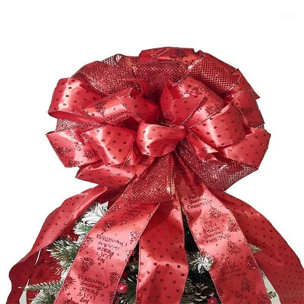 

christmas decorations tree bow er large glitter bow-knot home