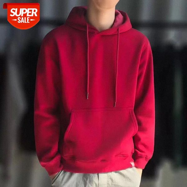 

fall/winter pullover sweater men's sports jacket hooded casual hoodie #fq6b, Black