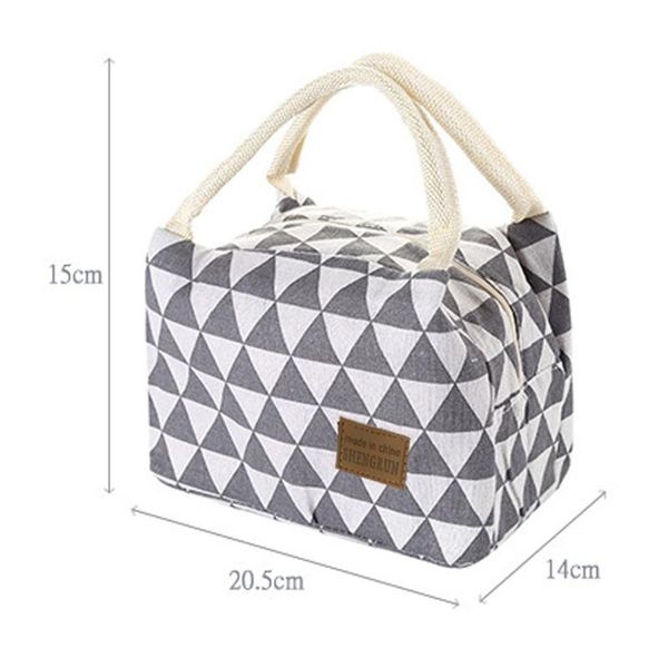 

hanging baskets portable insulated oxford lunch bags thermal food picnic for women kids functional pattern cooler box #20
