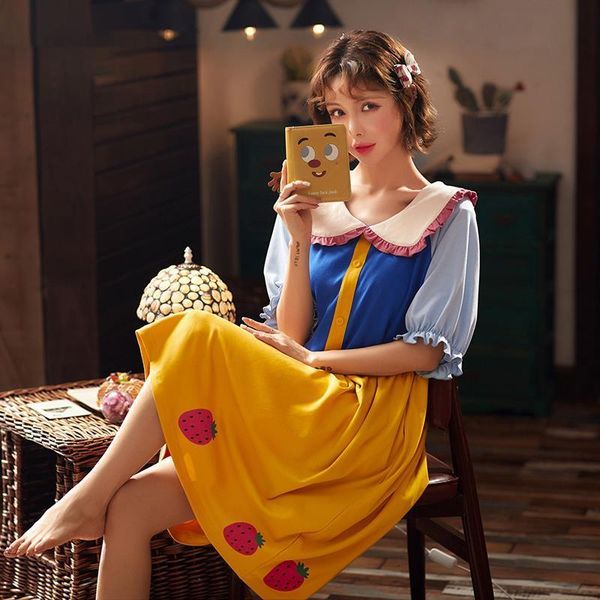 

women sleepwear summer pajamas set cotton clothes viscose contrasting color pajamas dress ladies sale, Black;red