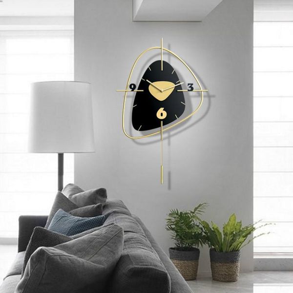 

wall clocks metal simple clock modern silent fashion creative nordic design living room reloj mural home decoration we50wc