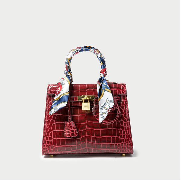 

women luxurys designers bags 2021 hand trend h crocodile pattern oxford crossbody bag zhouzhoubao123 designer handbags purse wallet handbags