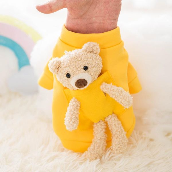 

dog apparel pet clothes winter pure cotton cute teddy bear coat jacket small and medium for dogs cats