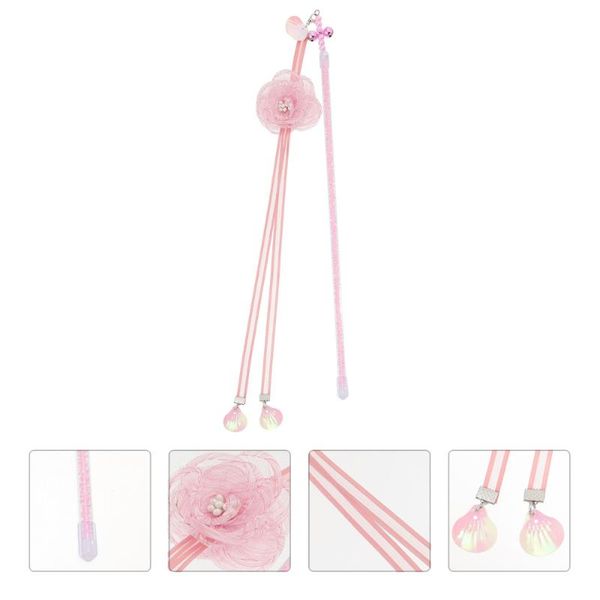

cat toys 1pc peony ribbon flirting stick funny teaser