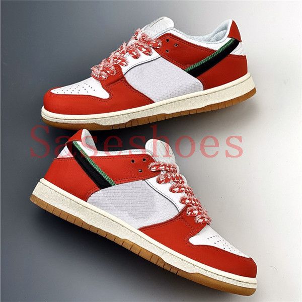 

frame skate x low leisure shoes white red womans mans sneaker habibi skateboard shoes trainers sport