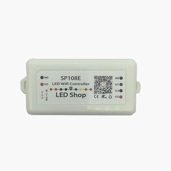 

10 pcs sp108e led spi wifi pixel ic controller by smart phone app for ws2812b ws2811 sk9822 sk6812 rgbw apa102 strip dc5-24v