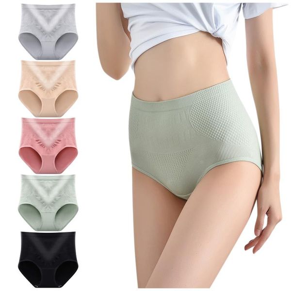 

women's panties menstrual women high-rise solid basic elastic seamless breathable skin-friendly underwear bikini, Black;pink