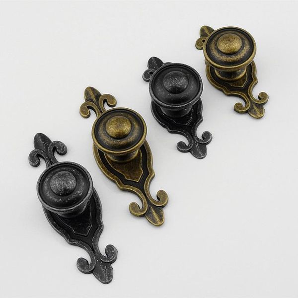 

retro antique black/ bronze door handle backpate cupboard pulls dresser handle kitchen cabinet door handle furniture hardware