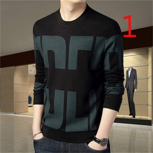 

men's 2021 long-sleeved t-shirt autumn new slim korean version the trend of cotton dqgs, White;black