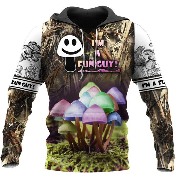 

men's hoodies & sweatshirts i am a funguy 3d all over print suit fashion autumn sweatshirt/hoodie/zipper hoodie fun streetwear, Black