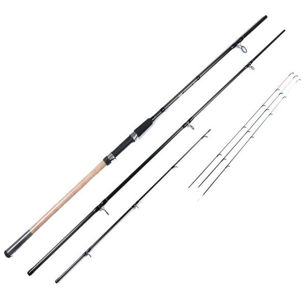 

boat fishing rods 4 sections 3.3m/3.6m/3.9m carbon fiber feeder rod 3 tips ml/m/mh spinning pole