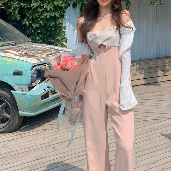 

women's pants & capris woman jeans jumpsuit summer thin small loose wide leg within pantalones vaqueros mujer, Black;white