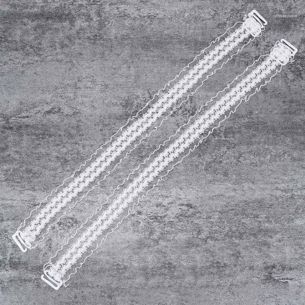 

women's g-strings bra straps invisible hollowed lace flower double shoulder anti skid strap1, Black;white