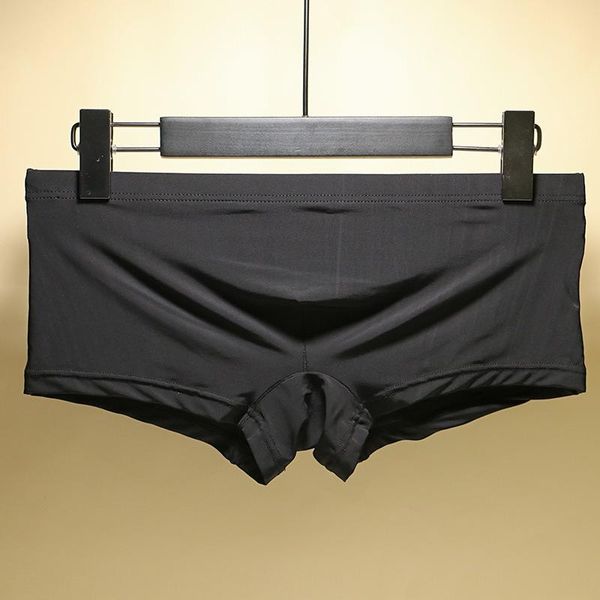 

underpants men's boxers fashion low-rise male comfy underwear seamless breathable intimates, Black;white